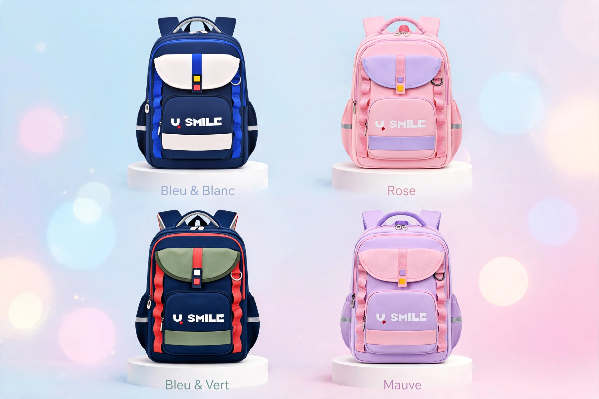 Sac à Dos Scolaire U-Smile Imperméable
