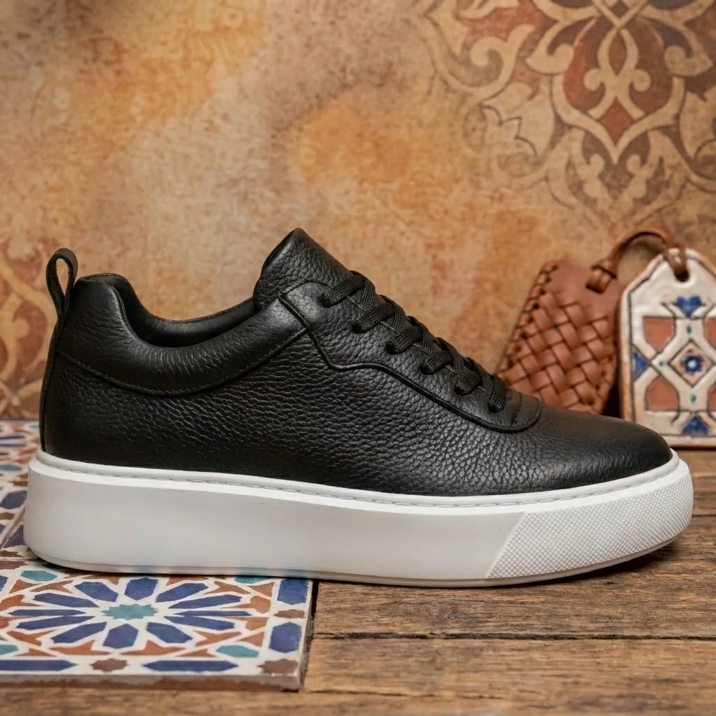 حذاء رجالي من الجلد الطبيعي
