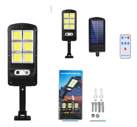 كشاف شمسي مع جهاز تحكم عن بعد وكاشف حركة للاستخدام الخارجي