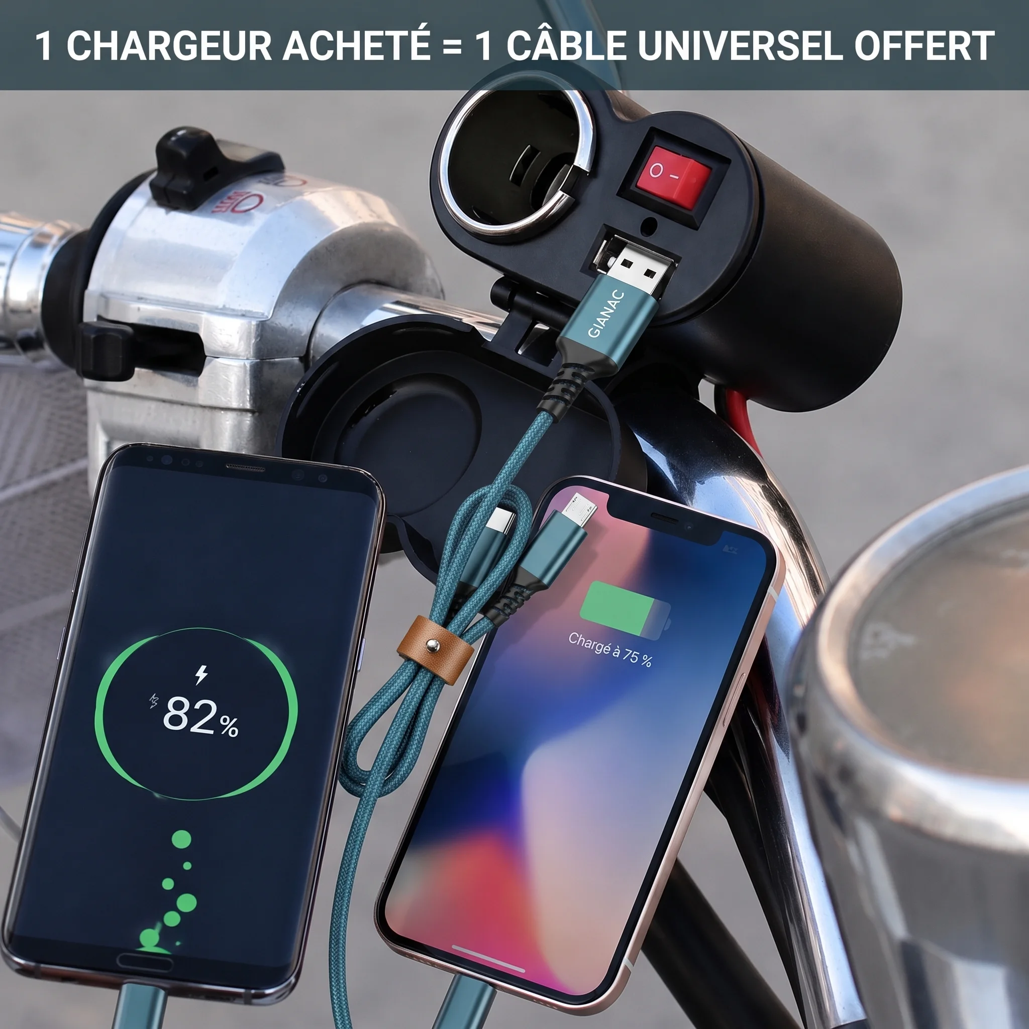 Ne laisse plus jamais une course t'échapper à cause d'un téléphone déchargé