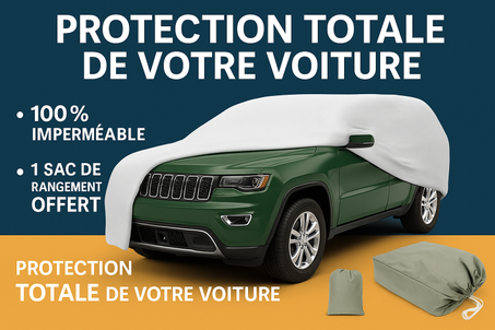 Housse de Voiture Imperméable Haute Résistance – Protection Intégrale Toutes Saisons