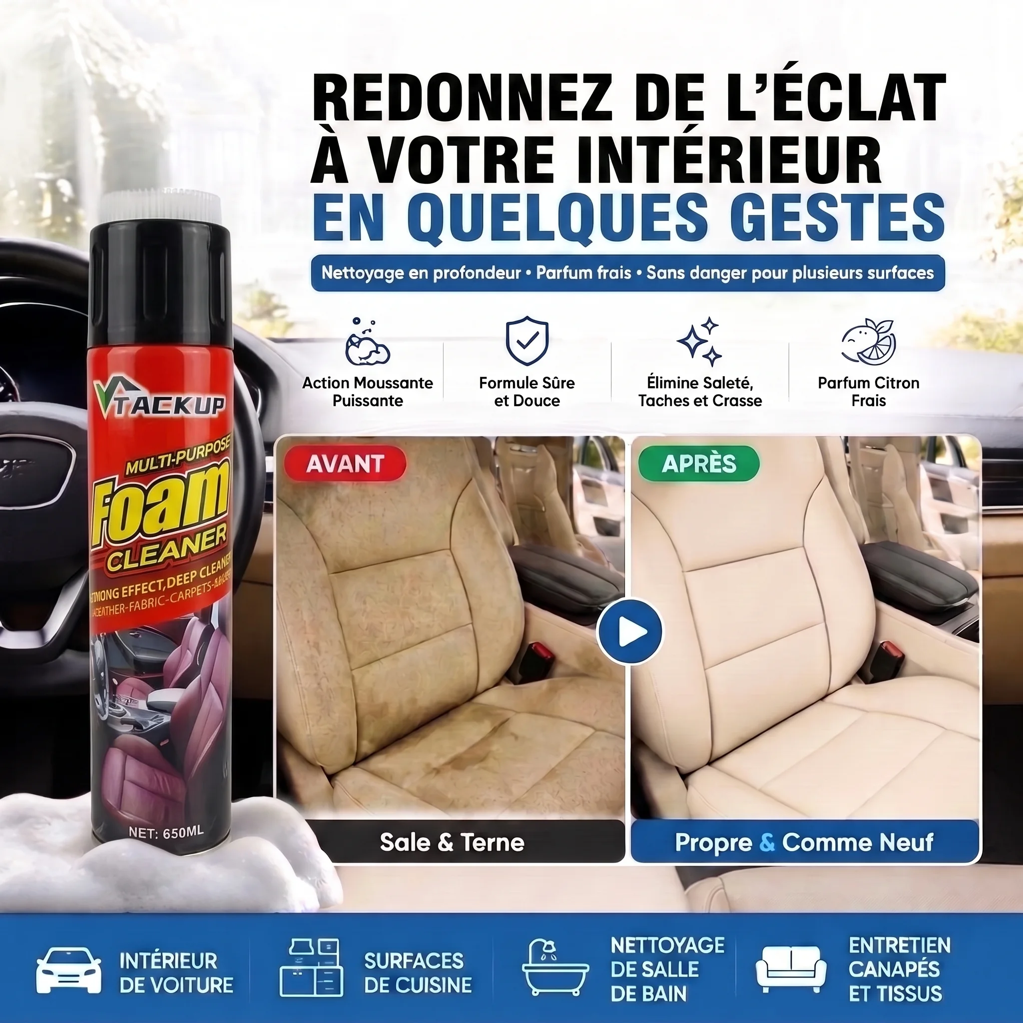 Un Intérieur de Voiture Impeccable, Une Expérience de Conduite Réinventée