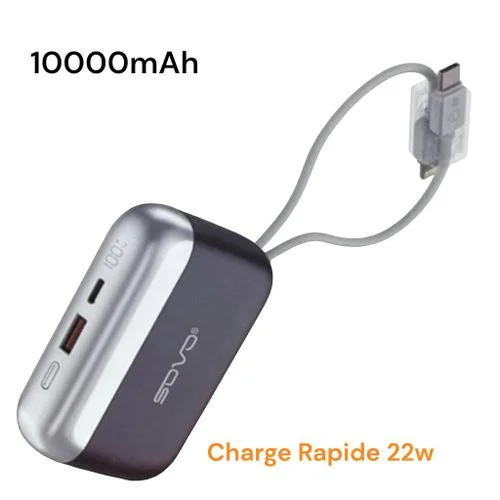 Mini Power Bank 10 000 mAh – Charge rapide et durable ( 22,5W ) pour tous téléphones