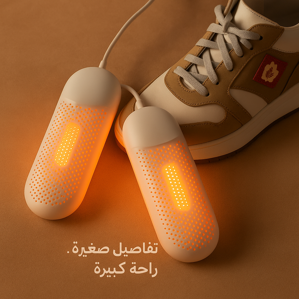 مجفف الأحذية الذكي من جوهرة مول – تعقيم فوري وتجفيف لكل الأنواع