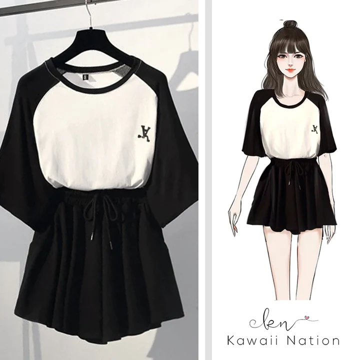 "PARKER" T-SHIRT AND SHORTS SET
