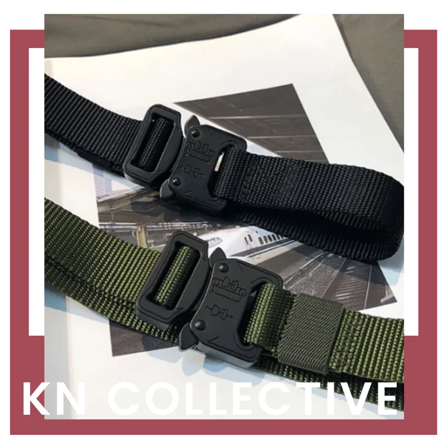 "ELEMENT" CANVAS BUCKLE BELT
