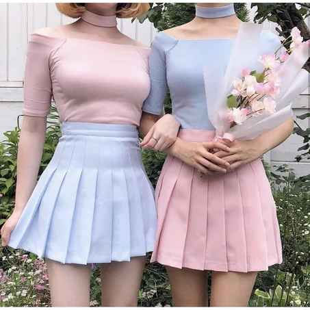 "PLEATED" SKIRT