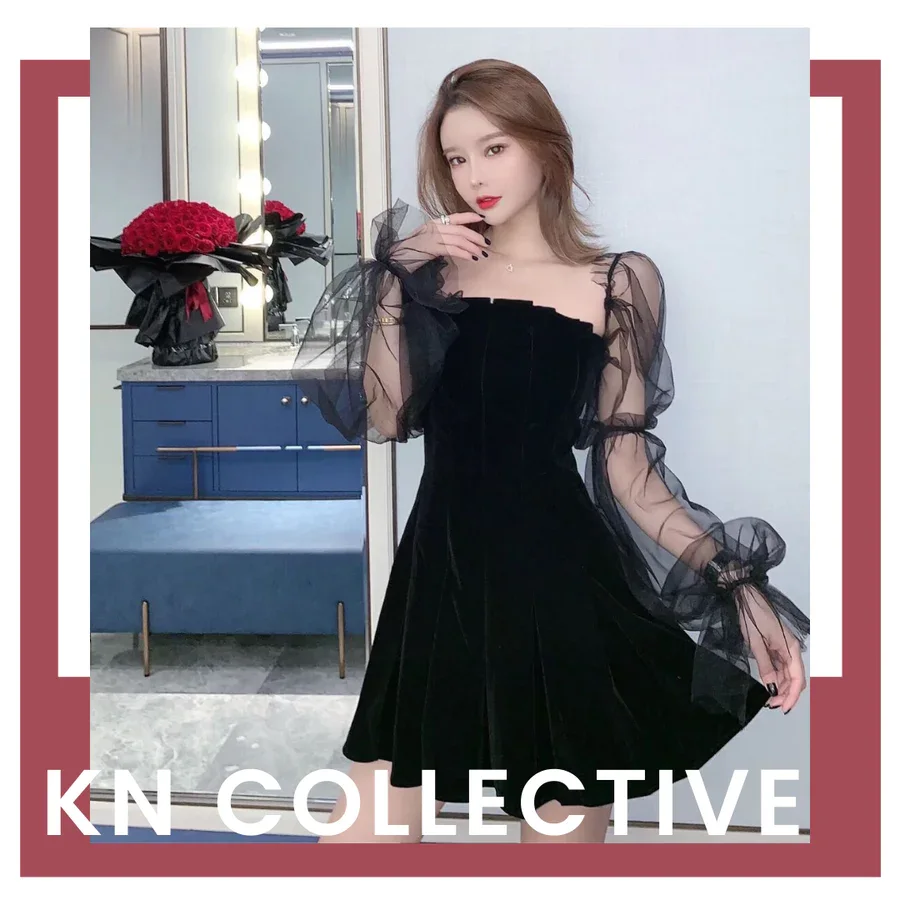 "VERONA" TULLE LONG SLEEVE