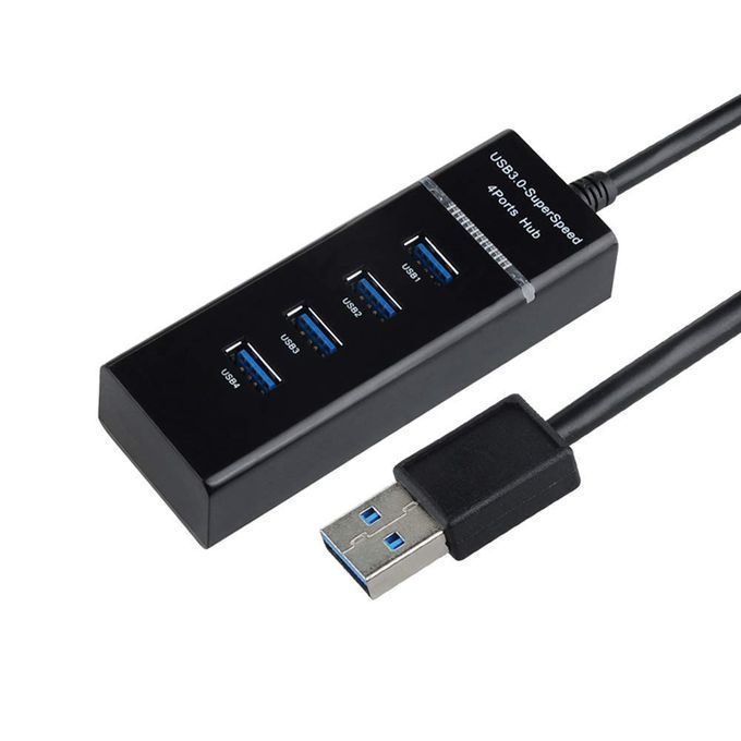 HUB 4 PORTS USB 3.0 | NOIR