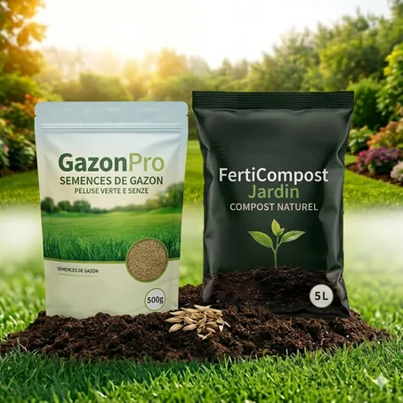 Pack Gazon Complet - عرض "باك كازون" المتكامل ( 500g بذور الغازو +5L كومبوست)