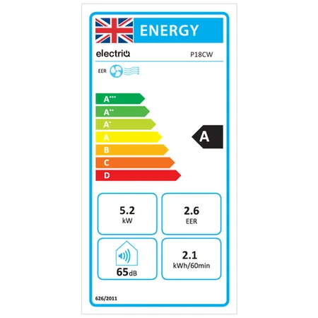 electriQ 18000 BTU Smart Portable Air Conditioner P18CW