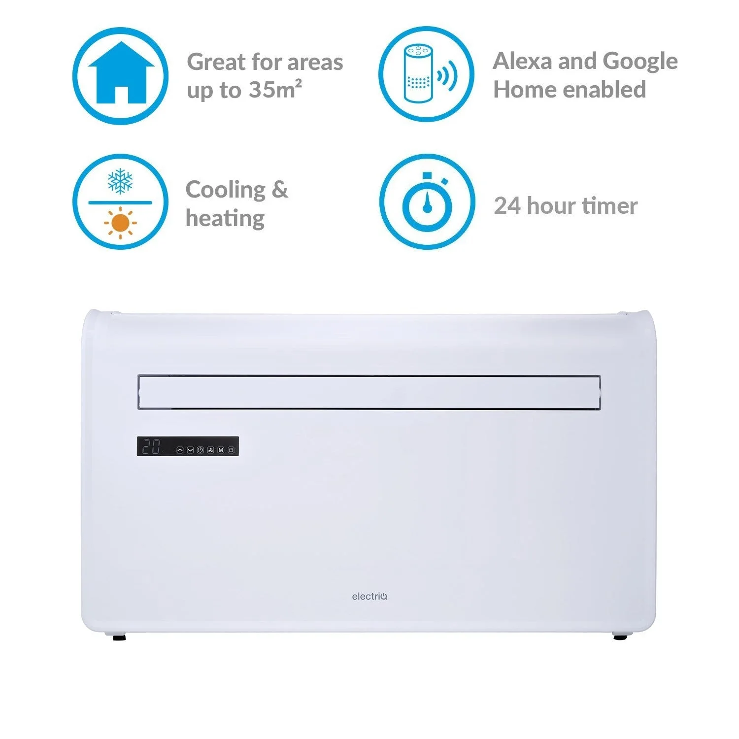 electriQ iQool 10000 BTU Smart Air Conditioner with Heat Pump