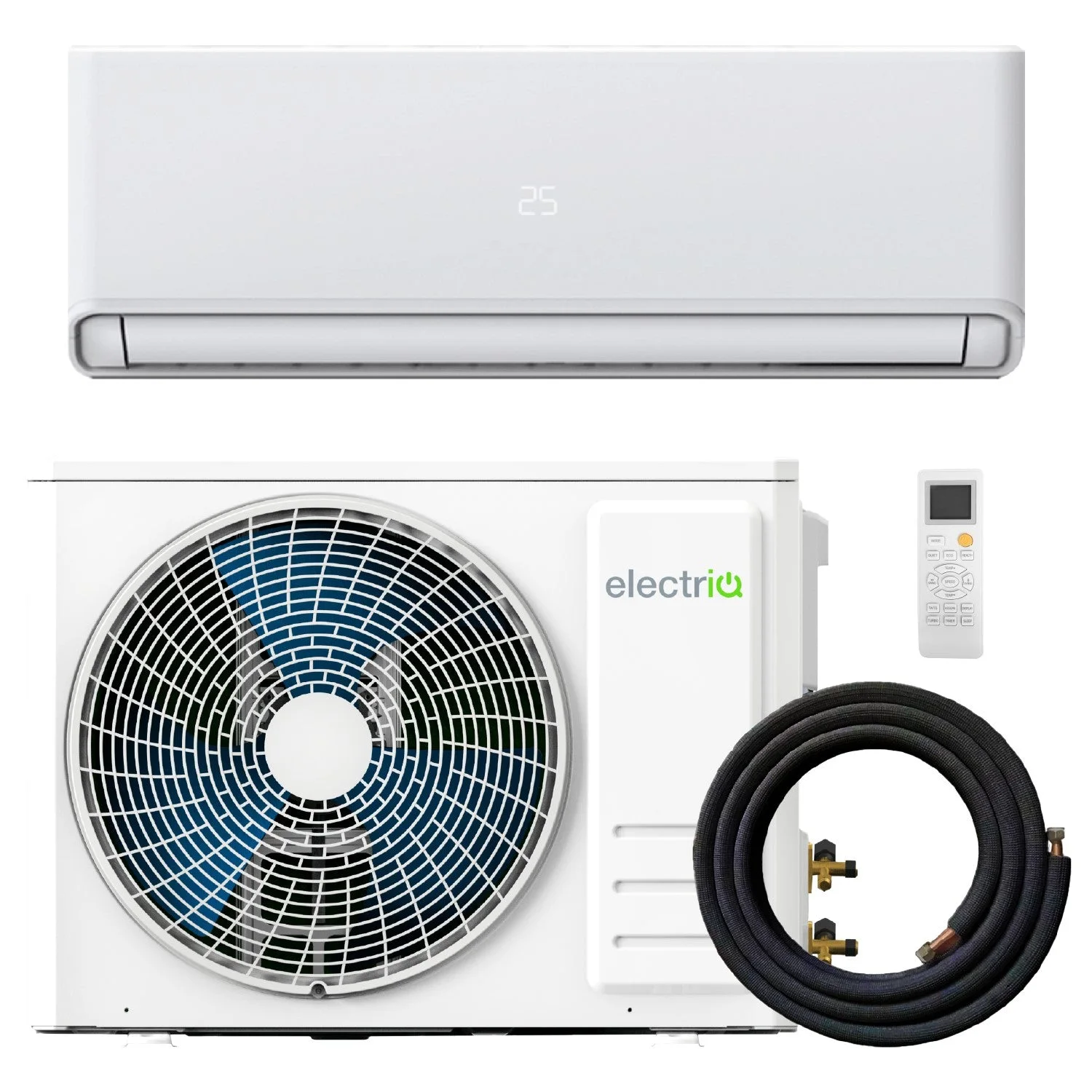 electriQ Easy-Fit 12000 BTU Split Air Conditioner Heat Pump