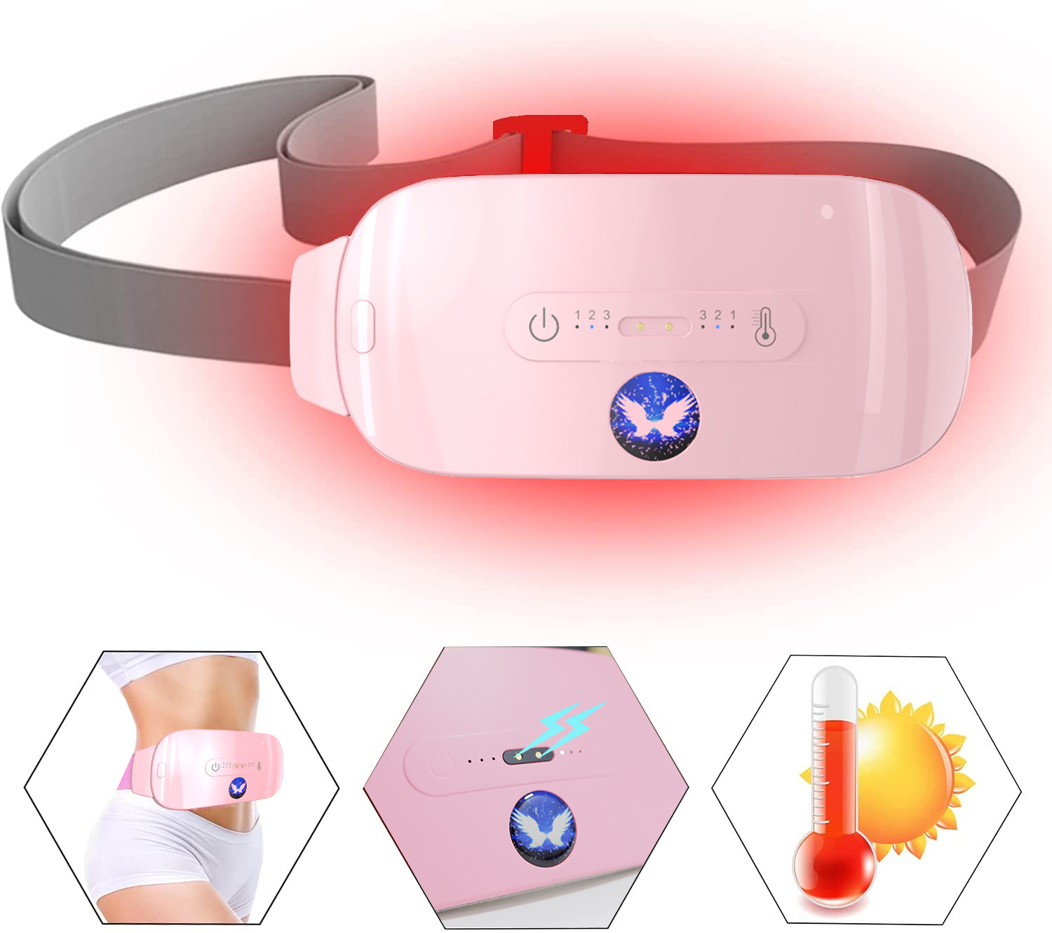 حزام خصر كهربائي لاسلكي لألم الدورة الشهرية MAGICPILLOW