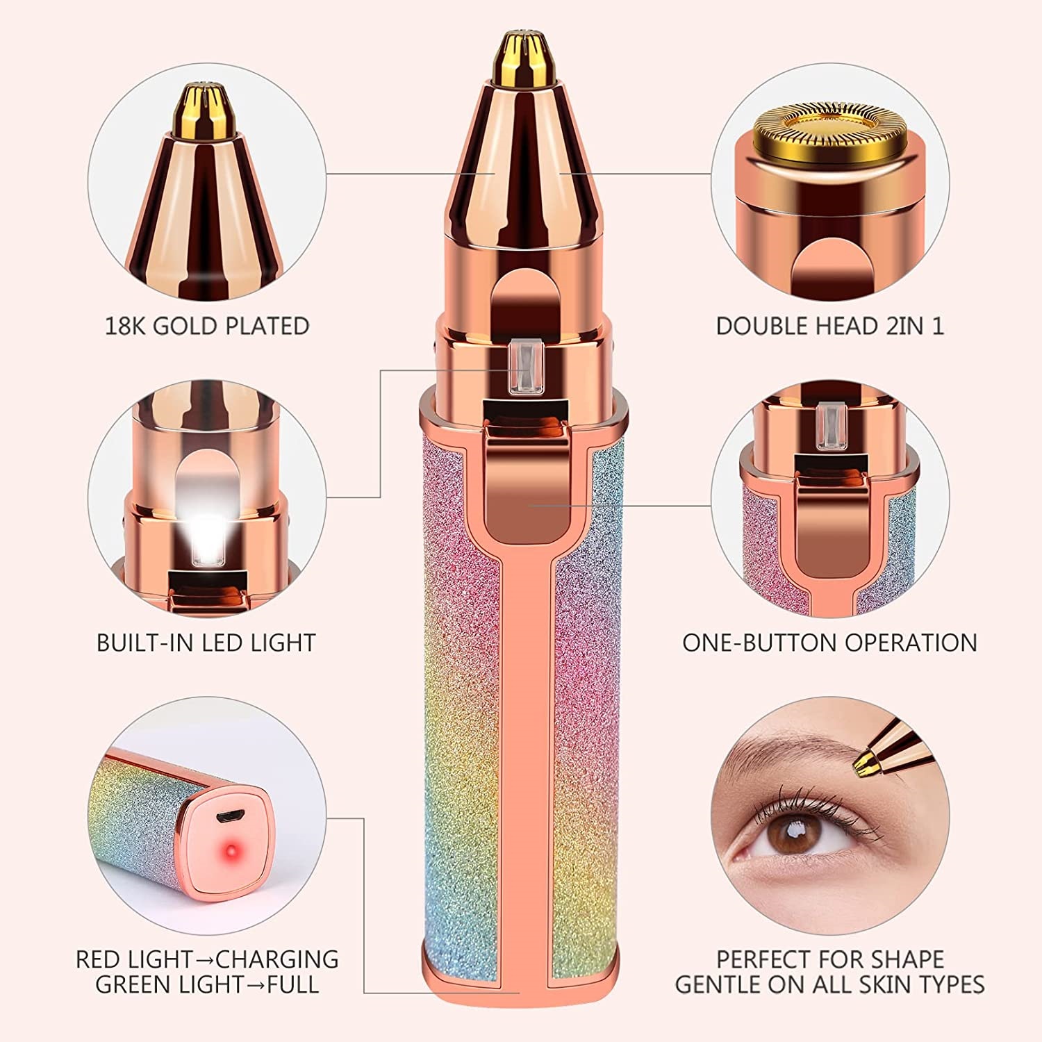 مزيل شعر جميع المناطق الحساسة الكهربائي hair-trimmer