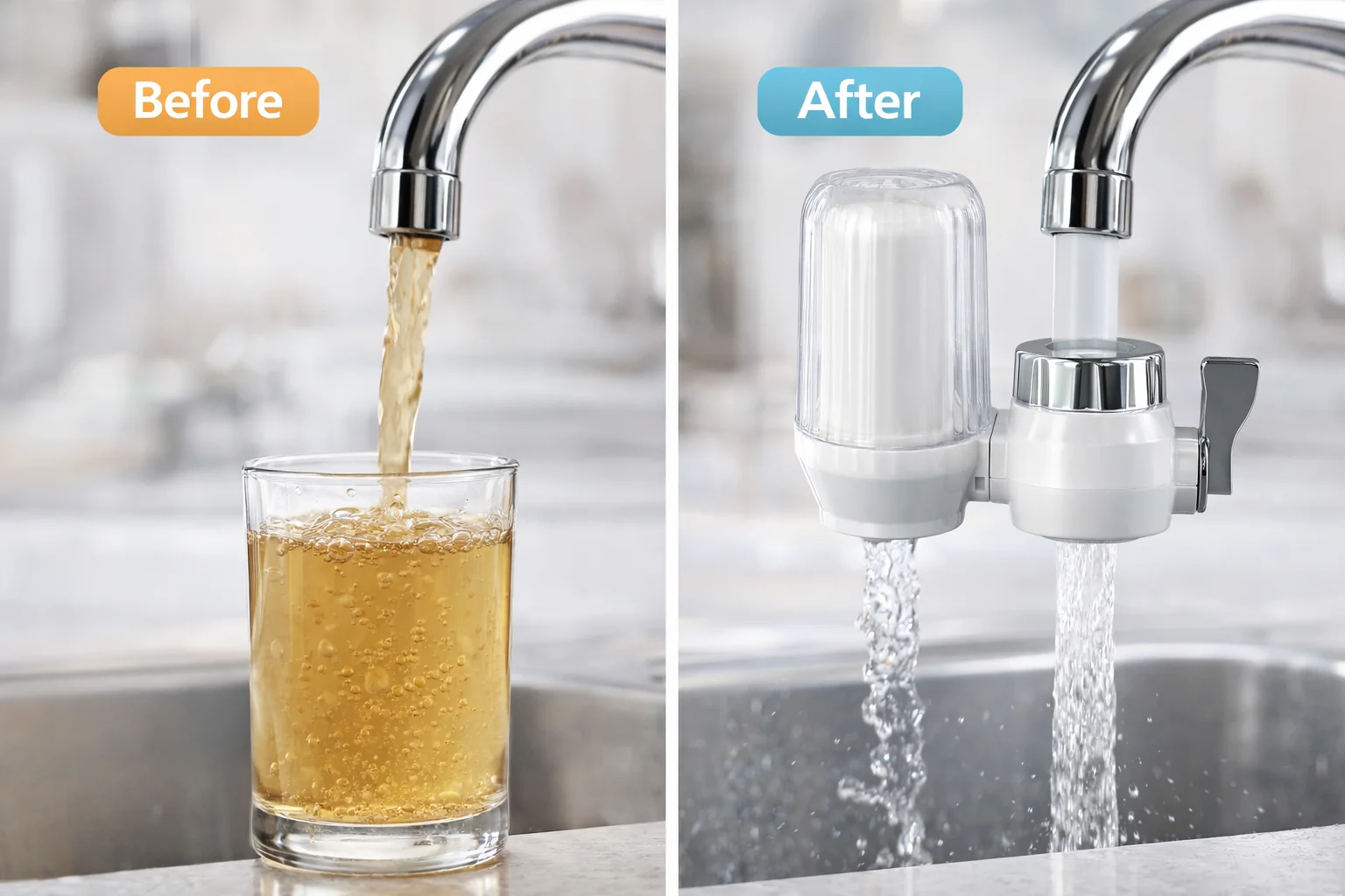 جهاز تنقية مياه الصنبور المنزلي