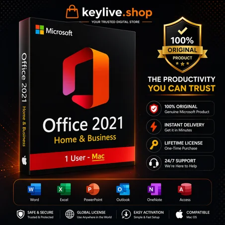Microsoft Office 2021 Home & Business Key for 1 Mac | Download