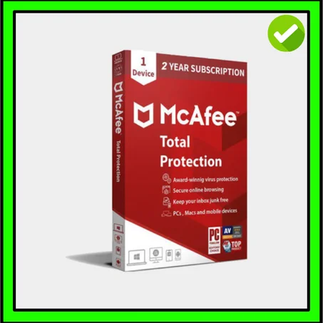 McAfee, Total Protection 2022 | 1 device | 1 Years PC-Mac-Android
