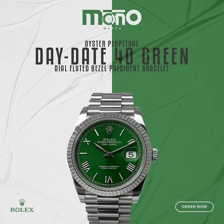 Oyster Perpetual Day-Oyster Green
