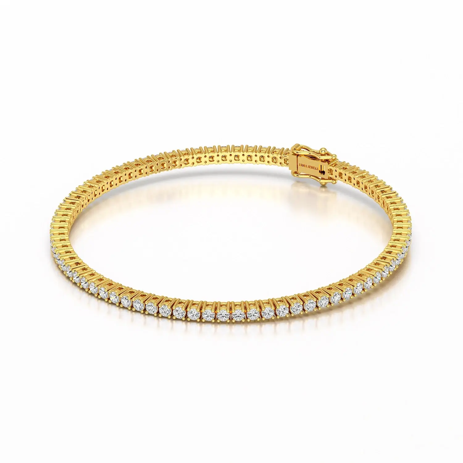 Gold Diamond Tennis Bracelet