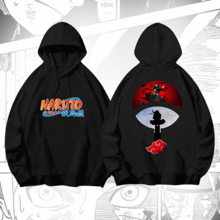 Hoodie Nauto shippuden Itashi uchiha Red