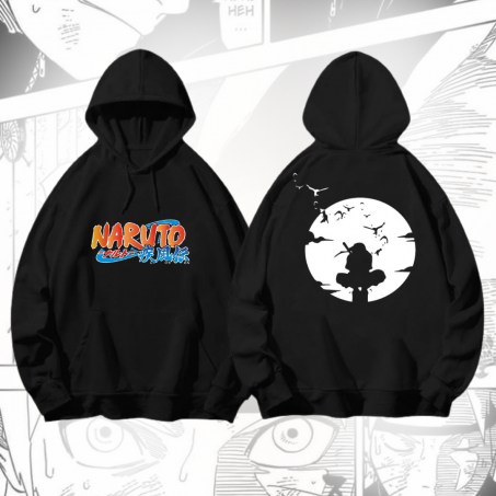 Hoodie Nauto shippuden Itashi uchiha white