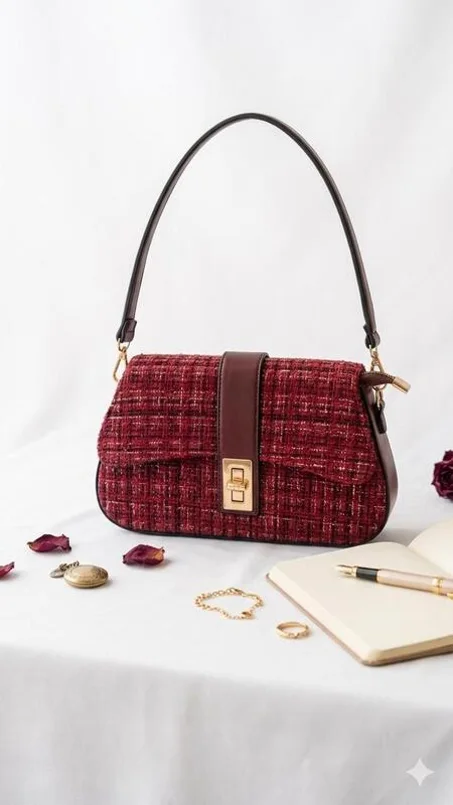 royale burgundy handbag