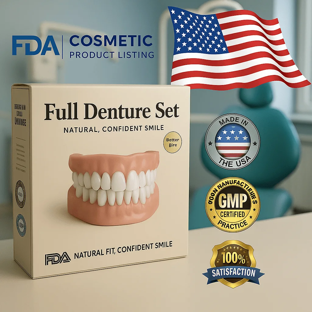 🦷طقم أسنان كامل مخصص ومتقدم 🦷 (🔥 تم بيع أكثر من 10,000 قطعة في آخر 30 يومًا)