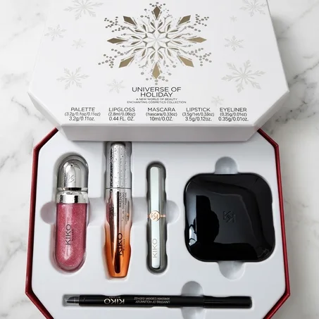 مجموعة مكياج كيكو ميلانو الفاخرة - علبة هدايا متكاملة 5 قطع (KIKO Milano Luxury Makeup Gift Set)