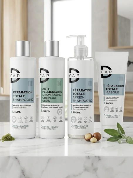 مجموعة كاب ديرماليانص للعناية بالشعر التالف والدهني - بدون سلفات أو سيليكون (CAP Dermalliance Laboratoires Hair Care Range)