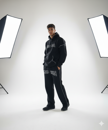 hoodie oversize + baggy pant