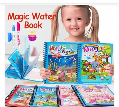 كتاب التلوين السحري بالقلم المائي للأطفال