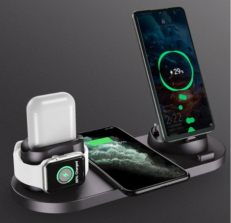 شاحن لاسلكي 6 في 1