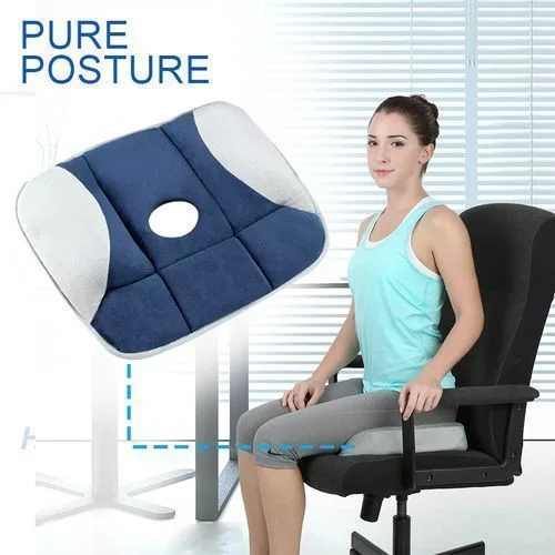 وسادة مقعد تقويم العظام تخفف آلام الظهر PURE POSTURE