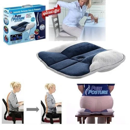 وسادة مقعد تقويم العظام تخفف آلام الظهر PURE POSTURE