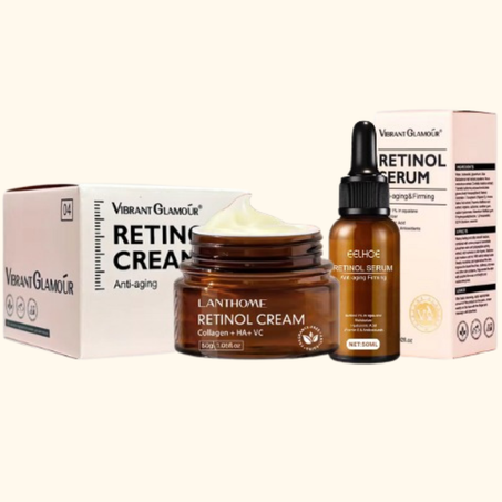 Retinol serum and cream