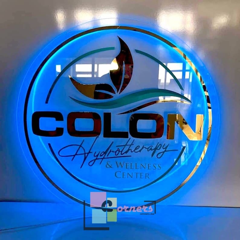 Round Business Logo Sign