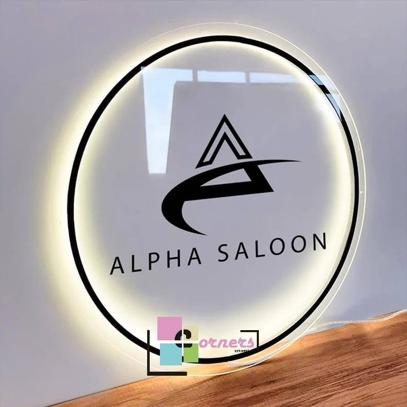 Round Business Logo Sign