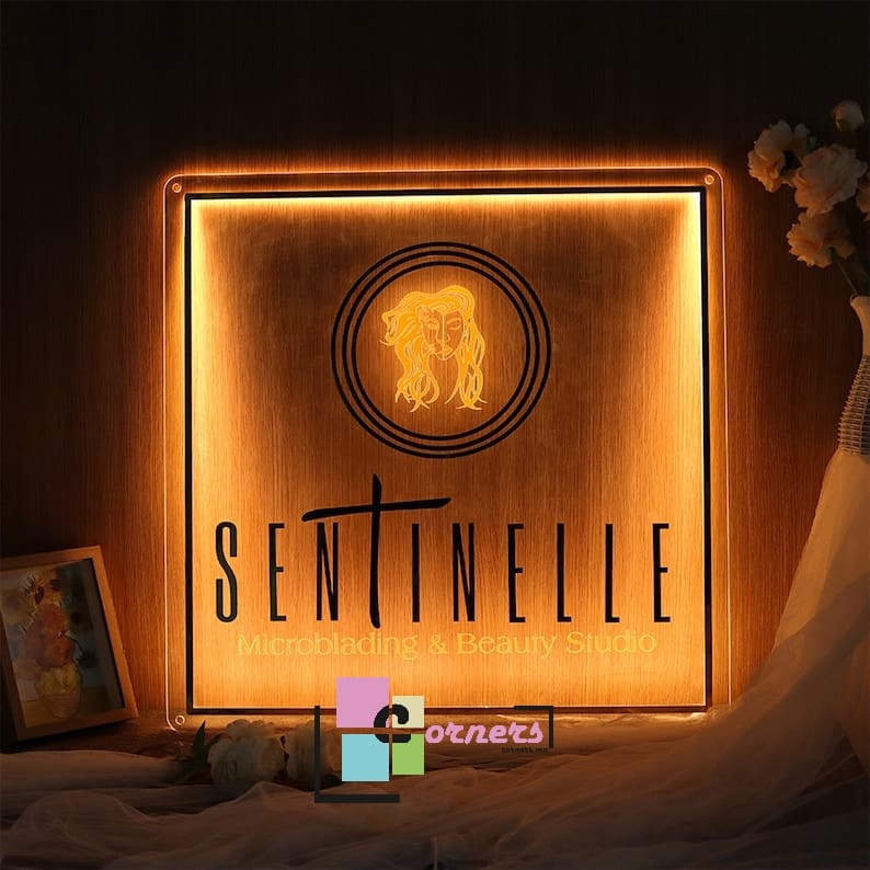 Round Business Logo Sign