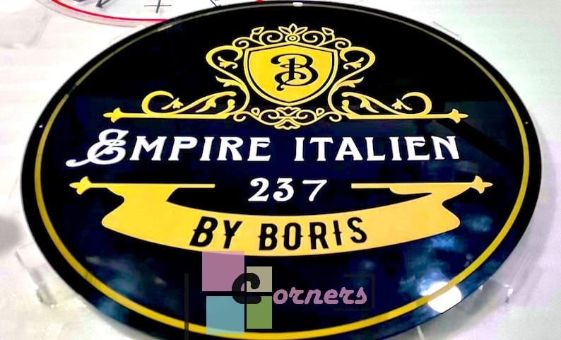 Round Business Logo Sign