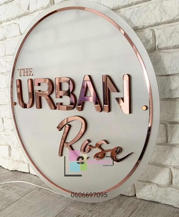Round Business Logo Sign