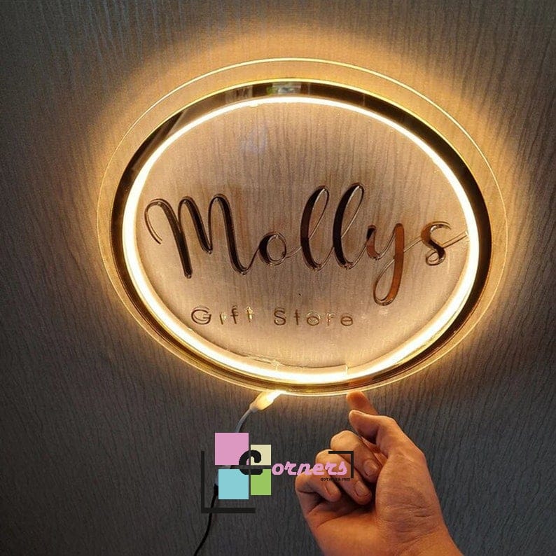 Round Business Logo Sign
