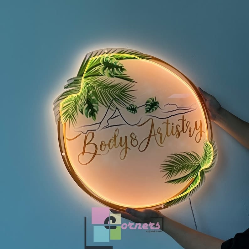Round Business Logo Sign