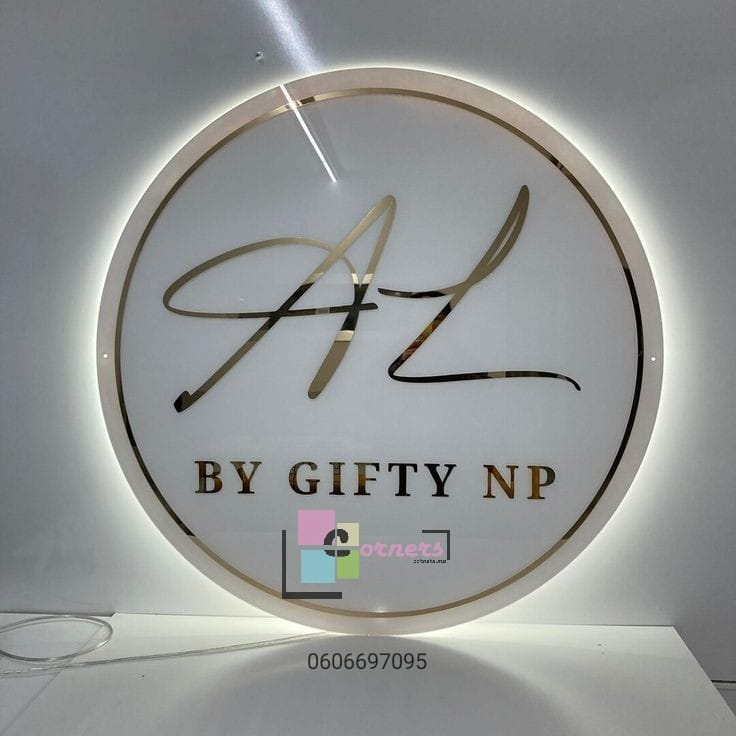 Round Business Logo Sign
