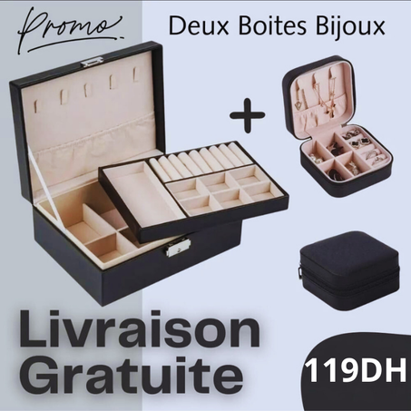 Offre Limitée : Deux Boîtes Bijoux au Prix d’Une | Livraison Offerte