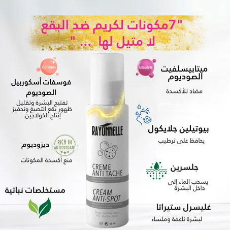 كريم المعجزة قاهر التصبغات و بقع الحبوب و الكلف