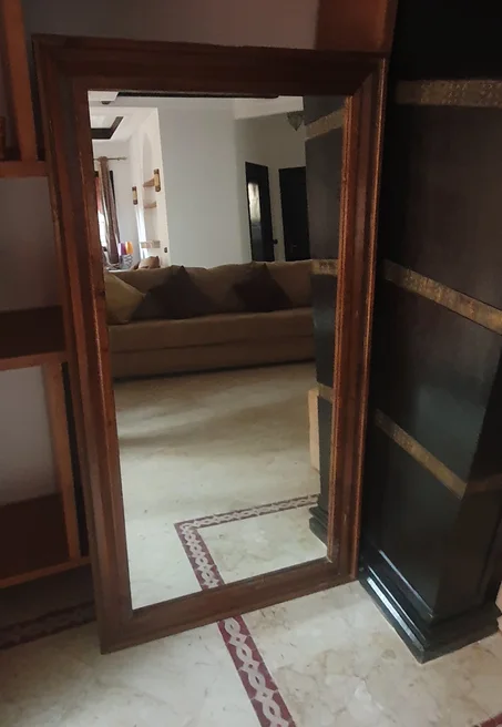 Miroir en bois