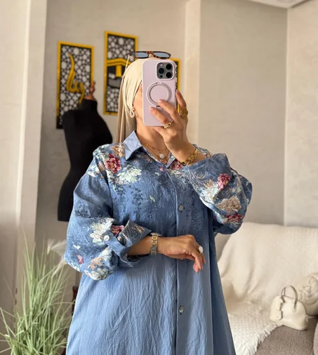 كسوة صيفية نسائية من قماش الخيط