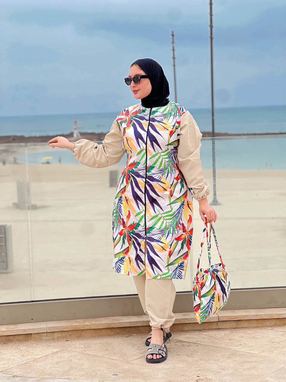 refe2 البوركيني الطقم يتكون من 4️⃣ قطع