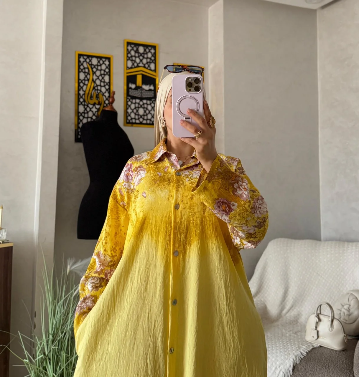 كسوة صيفية نسائية من قماش الخيط
